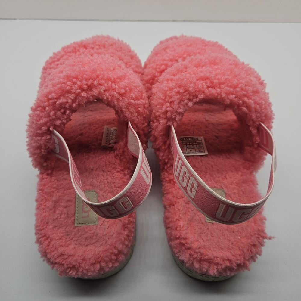 UGG Oh Fluffita Slingback Sandals Slippers Women’s Size 10 Pink 1120876 - Picture 6 of 9
